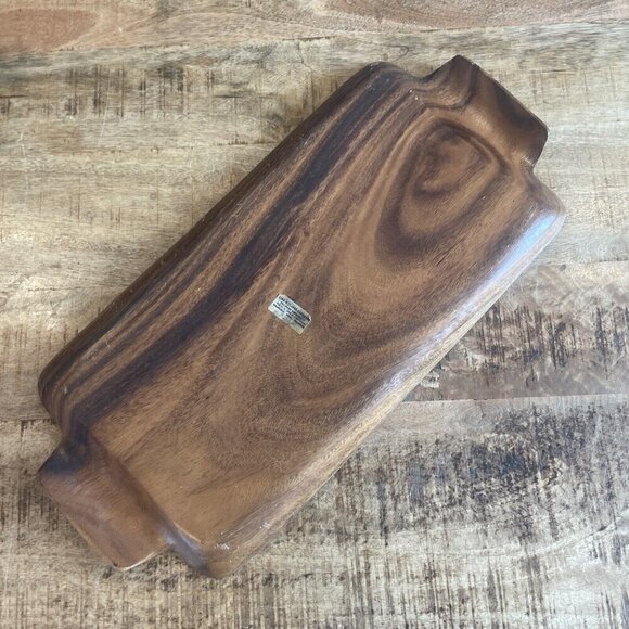 Philippine Handicrafts Tray Monkey Pod Wood Lina Vizcarra- Oandasan Handcrafted - Picture 6 of 9